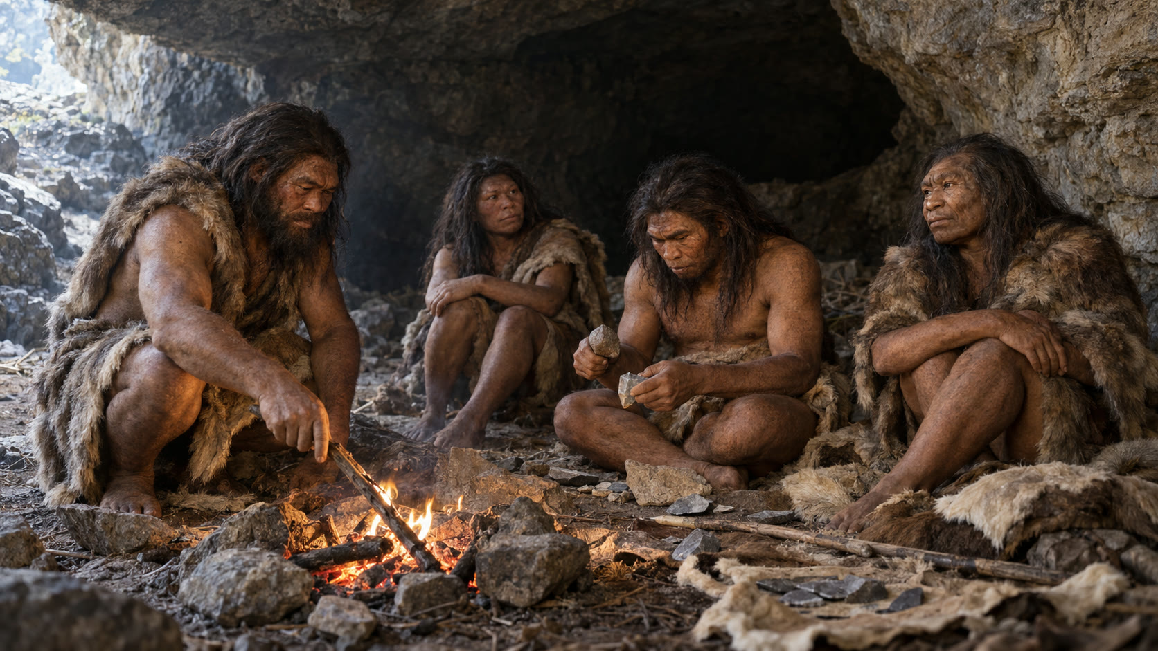 Reconstruction of a Denisovan inside a limestone cave in Yunnan, southwestern China